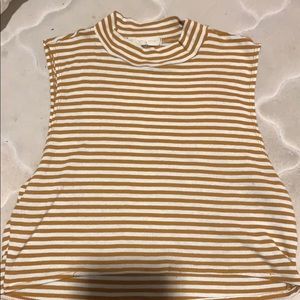 A striped mustard shirt!